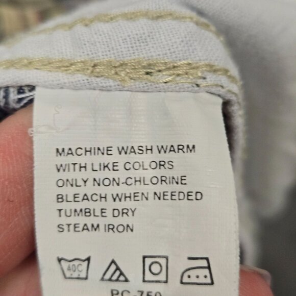 2000s Y2K Izod Mens Patchwork Madras Plaid Cotton Shorts Size 36 Multicolor Casu - Picture 8 of 10